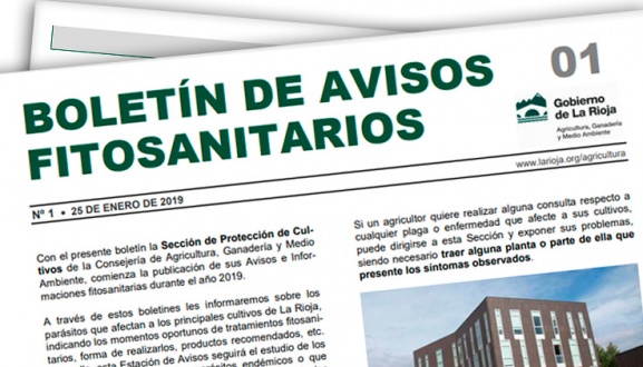 Boletín de Avisos Fitosanitarios de La Rioja 01- 2019