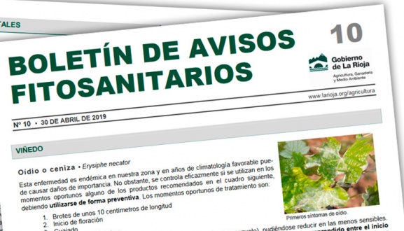 Boletín 10 de avisos fitosanitarios de La Rioja | 2019