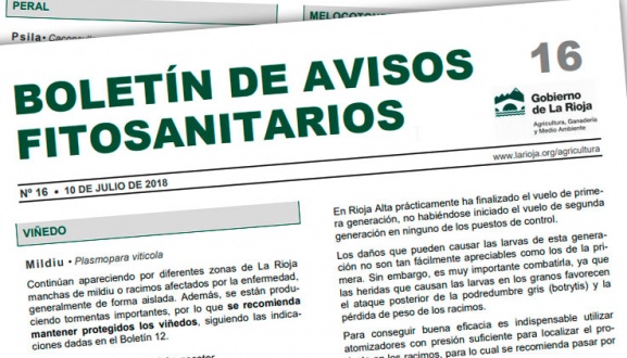 Boletín de avisos fitosanitarios de La Rioja 16