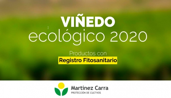 Catálogo para viñedo ecológico 2020 con registro sanitario