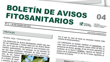 Boletín 4 de avisos fitosanitarios de La Rioja | 2021