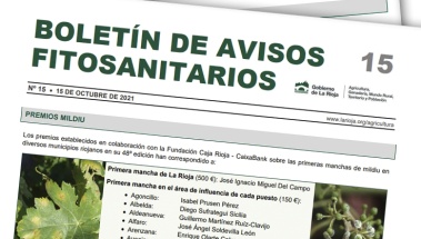 Boletín 15 de avisos fitosanitarios de La Rioja | 2021